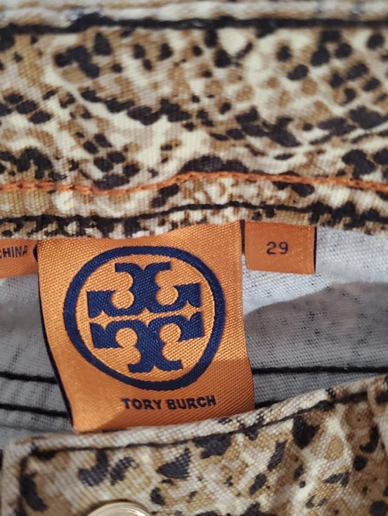 Tory Burch Women’s Super Skinny Jeans Snakeskin Print Size 29 - Picture 7 of 16